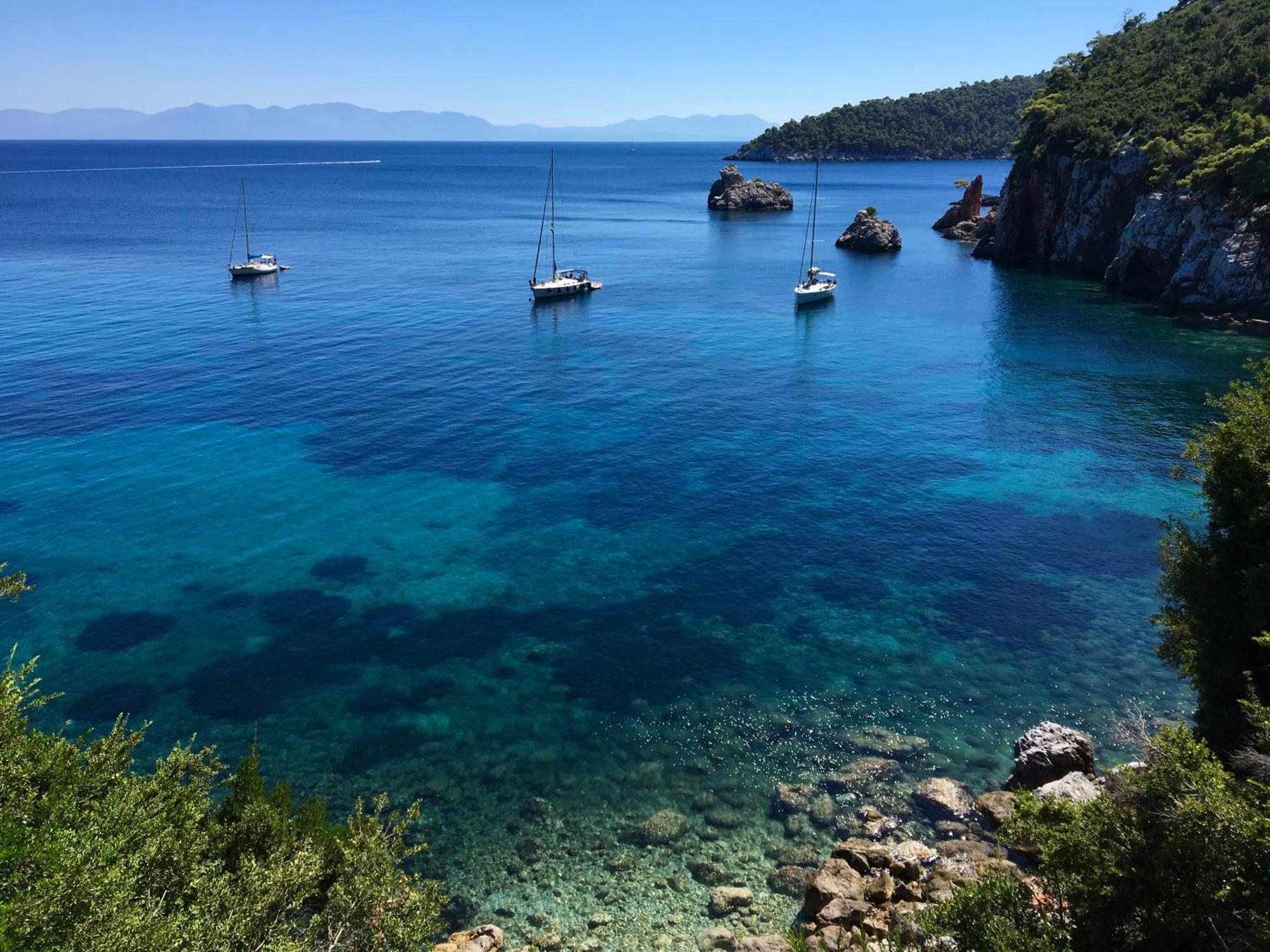 Romantic Lemonia Cottage Bandar Skopelos Luaran gambar